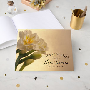Livre D'or Mémorial de la Double Daffodile blanche