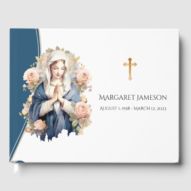 Livre D'or Mémorial funéraire de la Vierge catholique (Recto)