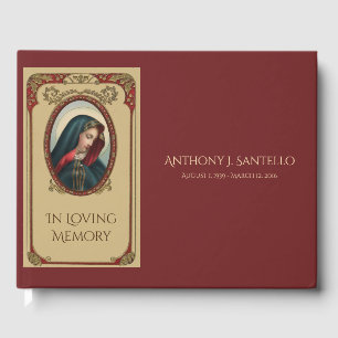 Livre D'or Mémorial funéraire de la Vierge catholique