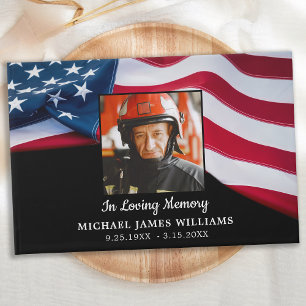 Livre D'or Mémorial patriotique USA Drapeau américain Funérai