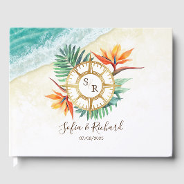 Livre D'or Merci Compass mariage Destination Passport