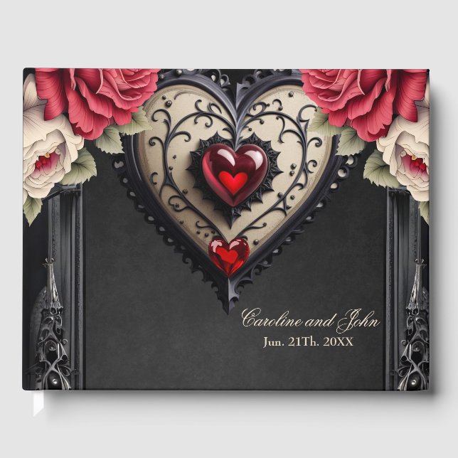 Livre D'or Merveilleux coeur gothique généreux. (Recto)