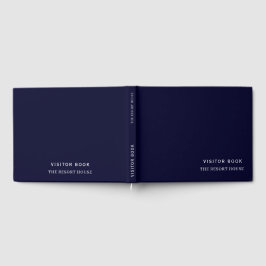 Livre d'or minimaliste bleu marine | Location de v