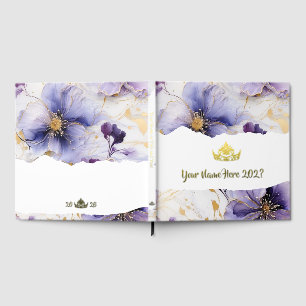 Livre D'or Mme America Comme Couronne Feuille Album