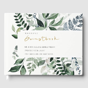 Livre D'or Moderne Chic vert feuillage Tropical Mariage