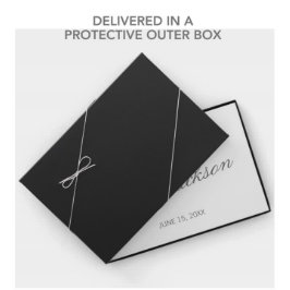 Livre D'or Moderne Elegant blanc Calligraphie Mariage de scri