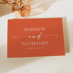 Livre D'or Moderne minimaliste Élégant Vérone Sunset Mariage