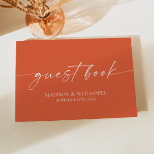 Livre D'or Moderne minimaliste Élégant Vérone Sunset Mariage