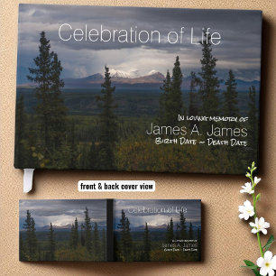 Livre D'or Monts éclairés Alaska Photographie Memorial