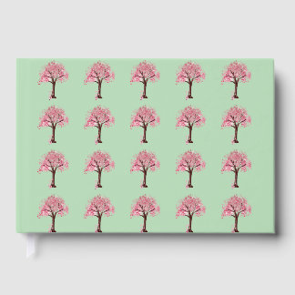 Livre D'or Motif Arbres Roses
