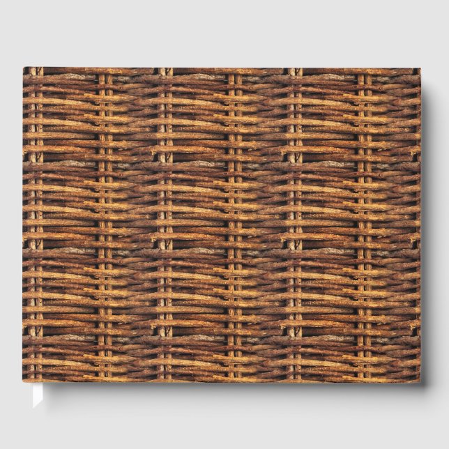 Livre D'or Motif de panier d'osier (Recto)