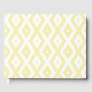 Livre D'or Motif diamant jaune pâle et blanc