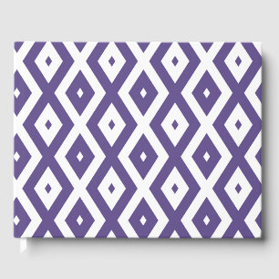 Livre D'or Motif diamant ultra violet et blanc