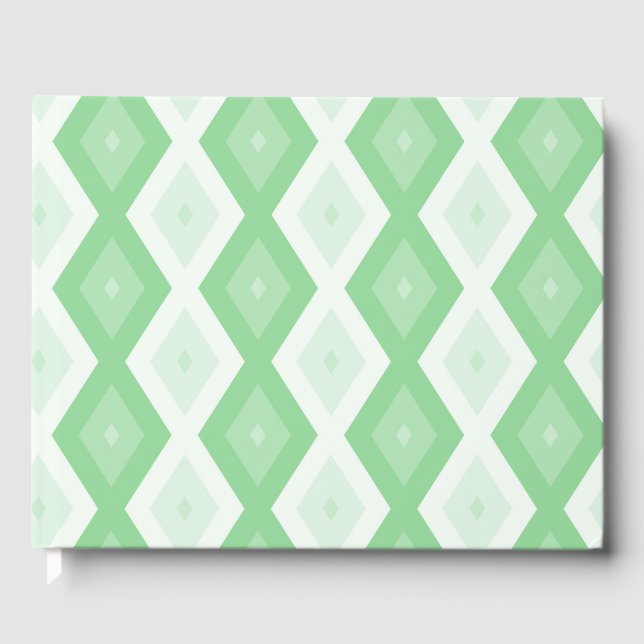 Livre D'or Motif diamant vert pomme (Recto)