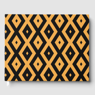 Livre D'or Motif en diamant jaune et noir