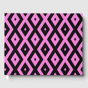 Livre D'or Motif en diamant rose et noir