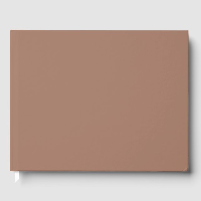 Livre D'or Mousse au Moka Tendance Élégante Couleur Unie  (Recto)