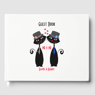 Livre D'or Mr & Mr Cute Cats Personnalisé
