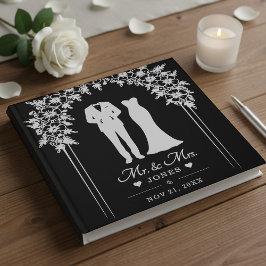 Livre D'or Mr & Mrs Wedding Dress Tuxedo Newlywed Couple