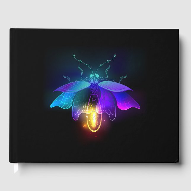 Livre D'or Neon Firefly sur noir (Recto)