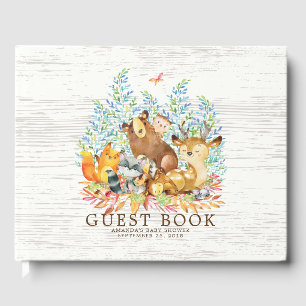 Livre d'or Neutral Woodland Baby shower