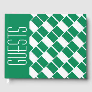 Livre D'or NIGERIA FLAG Patriotique Customisé VERT Nigérian