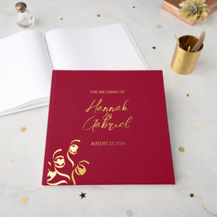 Livre D'or Noces Rouge Rubis