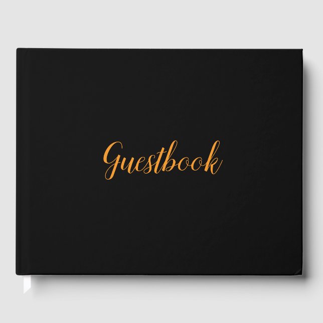 Livre D'or Noir personnalisé (Recto)