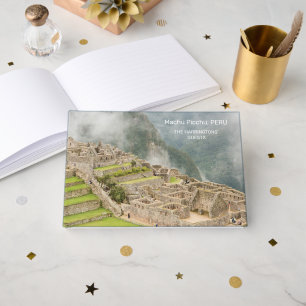 Livre D'or Nom et texte personnalisés Pérou Machu Picchu