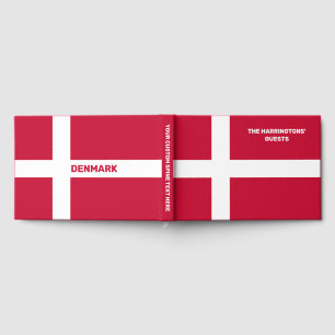 Livre D'or Nom personnalisé et texte Danemark Indicateur