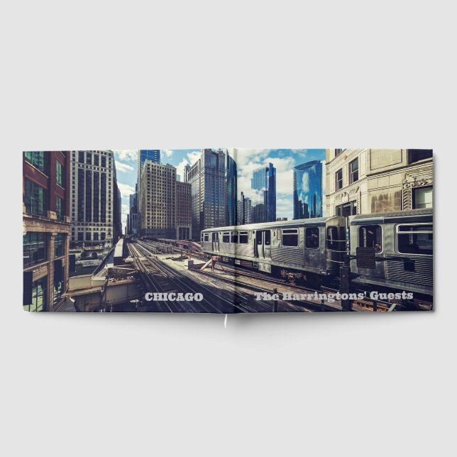 Livre D'or Nom personnalisé / Texte Chicago (Complet)
