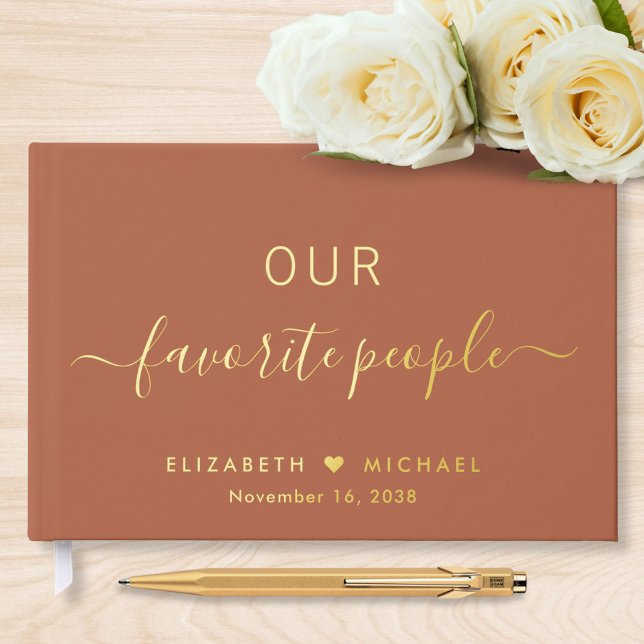 Livre D'or Nos Favoris Mariage en terre cuite (Créateur téléchargé)