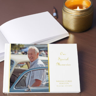 Livre D'or Nos souvenirs spéciaux Memorial Photo Gold