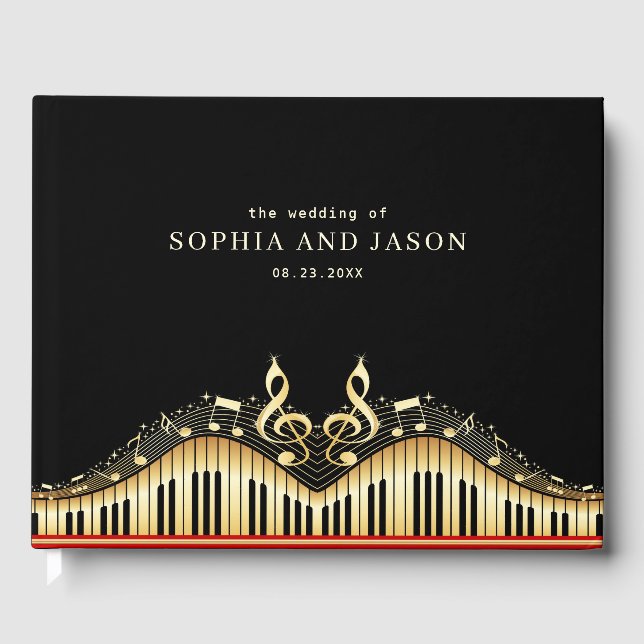 Livre D'or Notes musicales et Clef (Recto)