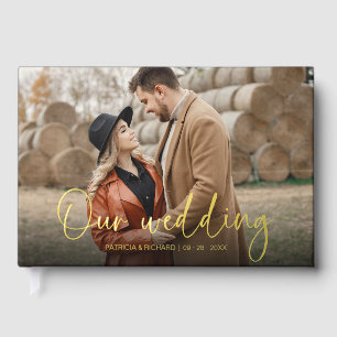 Livre D'or Notre Mariage Moderne Mariage de calligraphie
