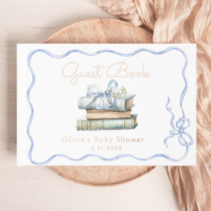 Livre D'or Nouveau chapitre Baby shower de boue bleue