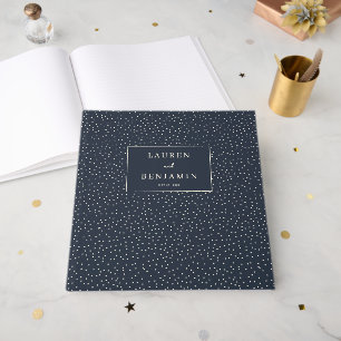 Livre D'or Nuit étoilée élégante marine