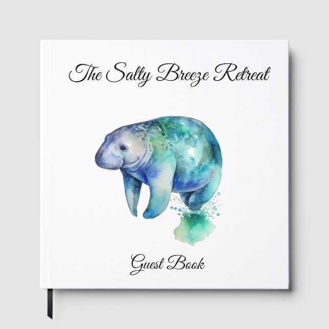Livre D'or Ocean Whisper Manatee, custom (Recto)
