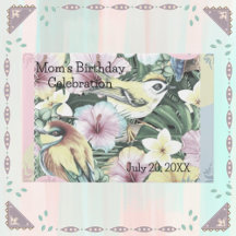 Oiseaux floraux Personnalisés