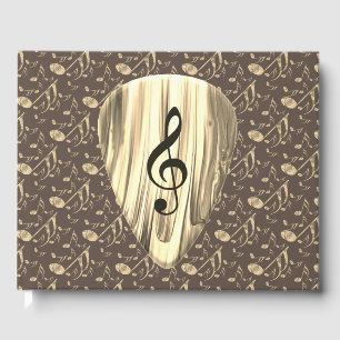 Livre D'or Onglet de guitare de notes musicales personnalisée