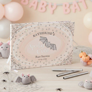 Livre D'or Orange Éffrayant Cute Bats Baby shower d'Halloween
