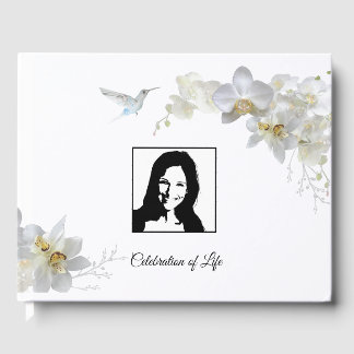 Livre D'or Orchidées & Hummingbirds Memorial/Mariage Guides B