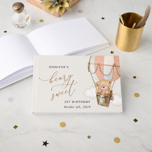 Livre D'or Ours En Conflit, Ballotte À Air Chaud Rose, Premie
