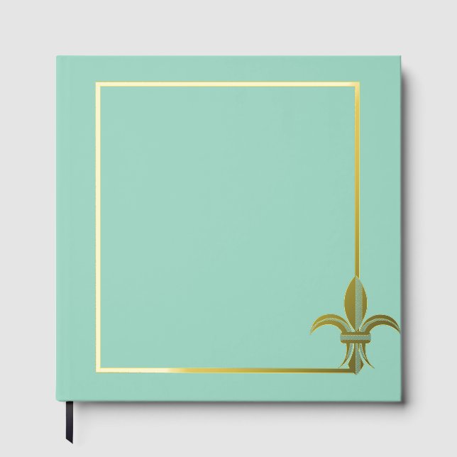 Livre D'or Pageant Real Foil Fleur de Lis Scrapbook (Recto)