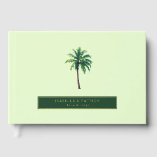 Livre D'or Palmier Tropical Menthe Serein
