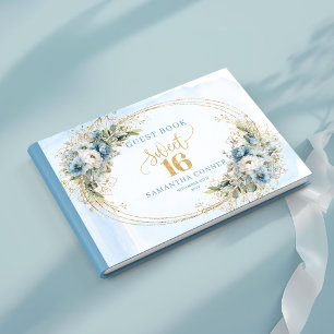 Livre D'or Panneau de connexion pour un doux seize ans bleu p