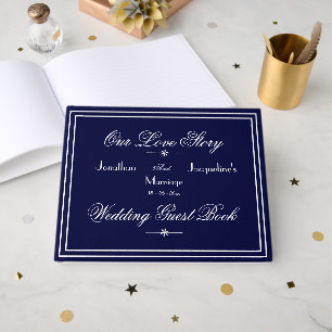 Livre D'or Parfait Fête des mariées Cadeau Script Marine Mari