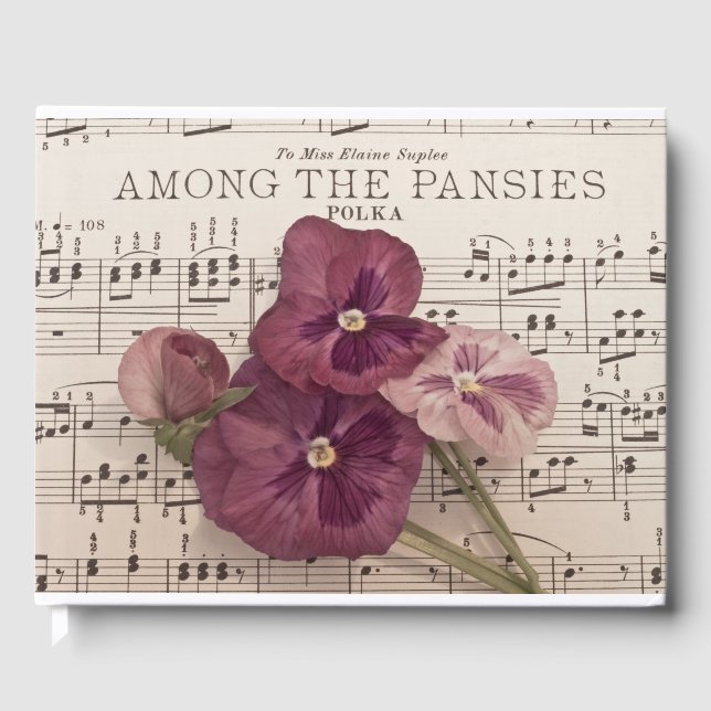 Livre D'or Parmi Les Pansies (Recto)