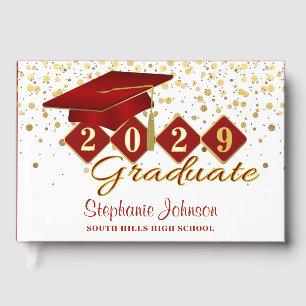 Livre D'or Parti de graduation Rouge & Or