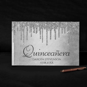 Livre D'or Parties scintillant d'argent de dépôt   Platinum Q